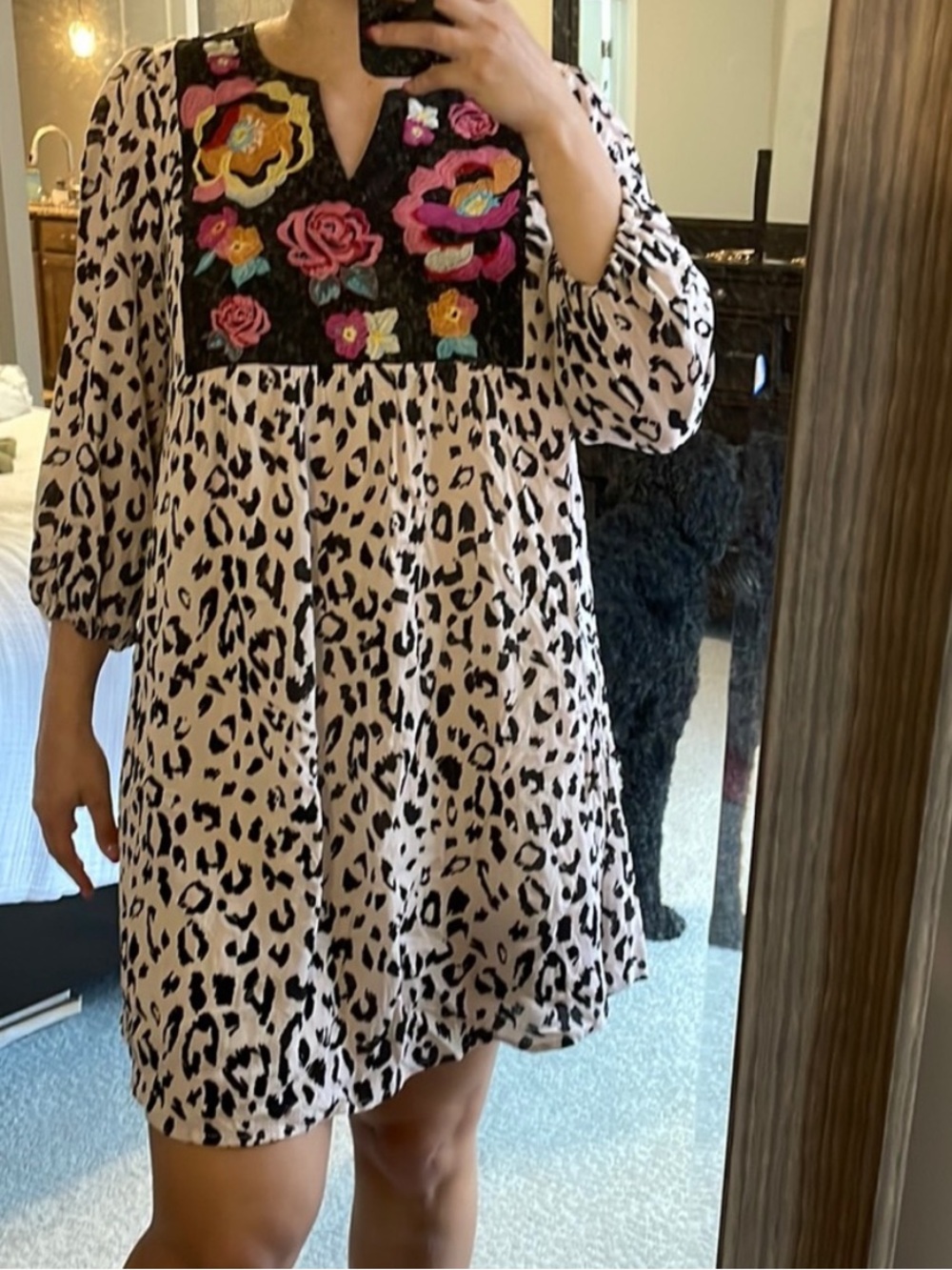Savanna Jane Embroidered Boho Dress M